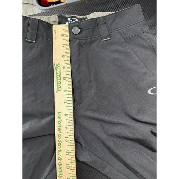 Oakley Performance Pants Nylon Flex Fit Black Size 28x28 Split Hem Womens - Picture 6 of 13